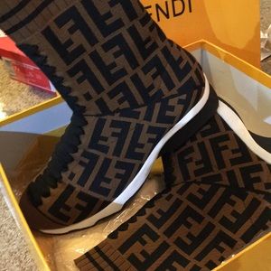 Unisex Fendi sock booties